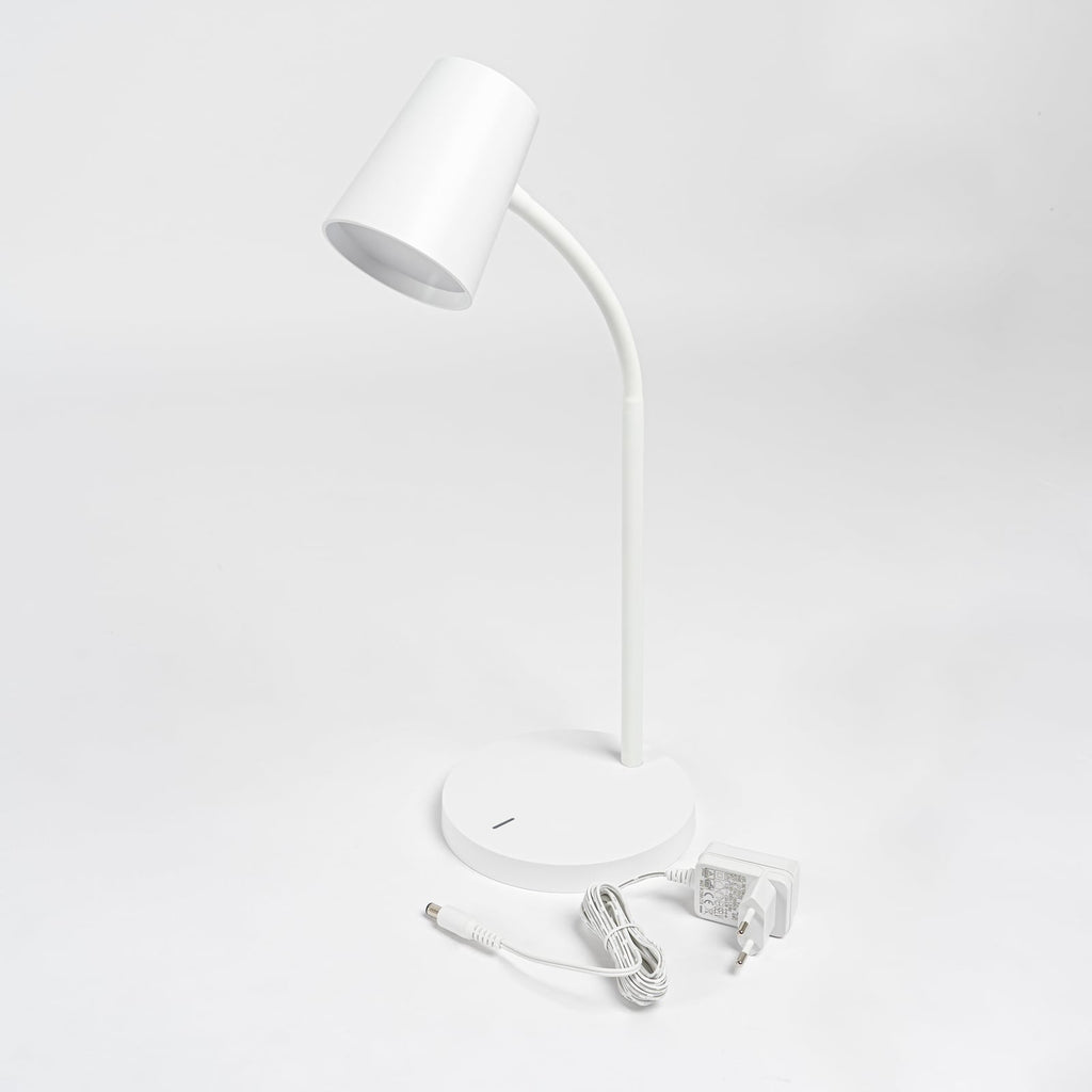 LED skrivebordslampe Ailina hvit dimbar 36 cm varmhvit sideprofil