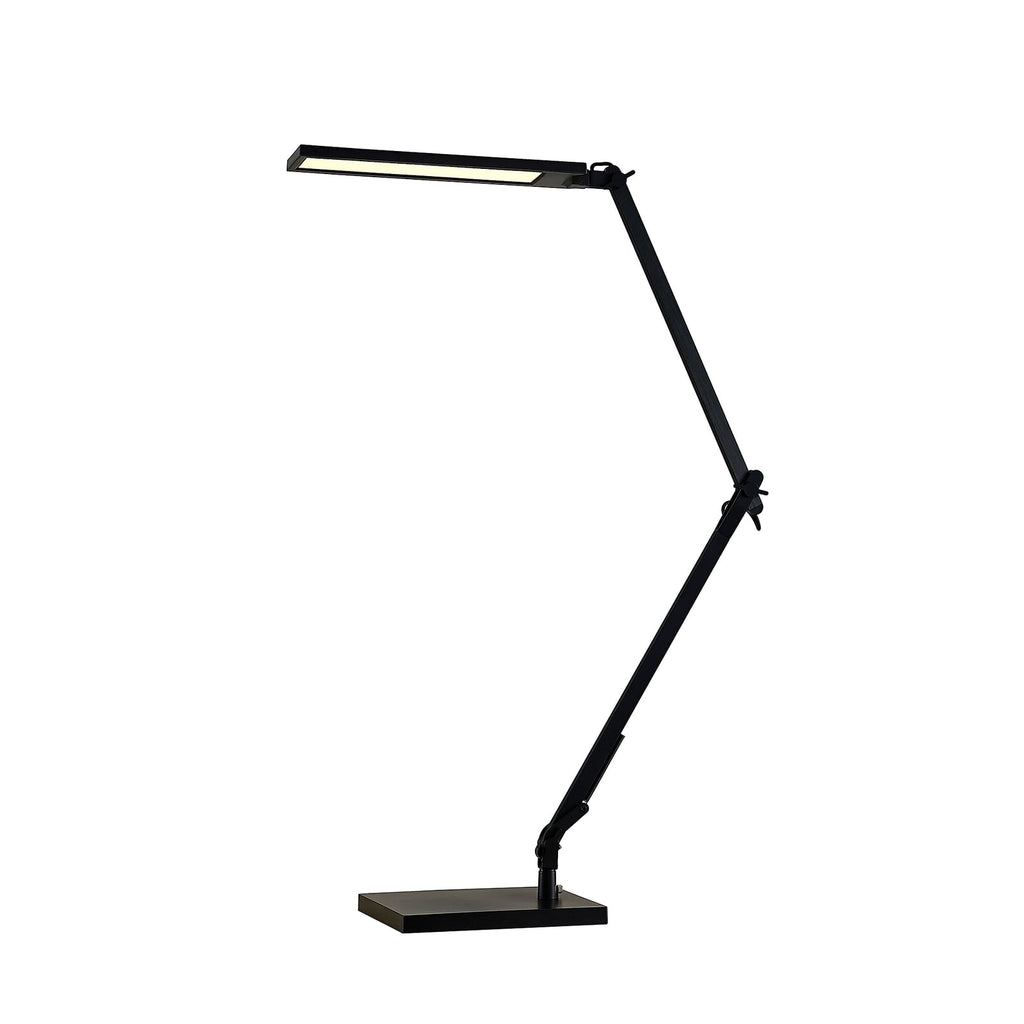 LED skrivebordslampe Antisa svart CCT dimbar sett fra siden