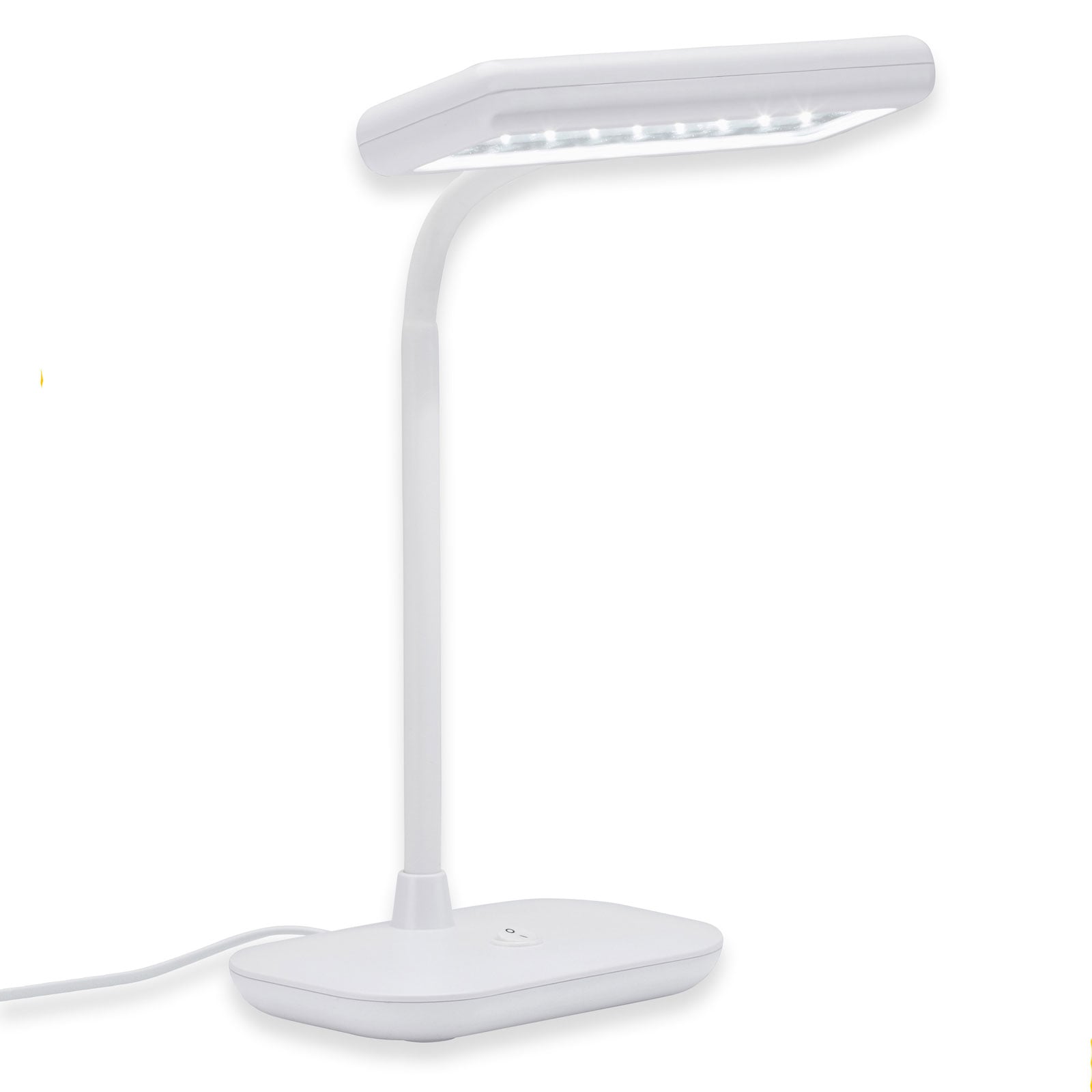 LED skrivebordslampe Daylight hvit plast bakside