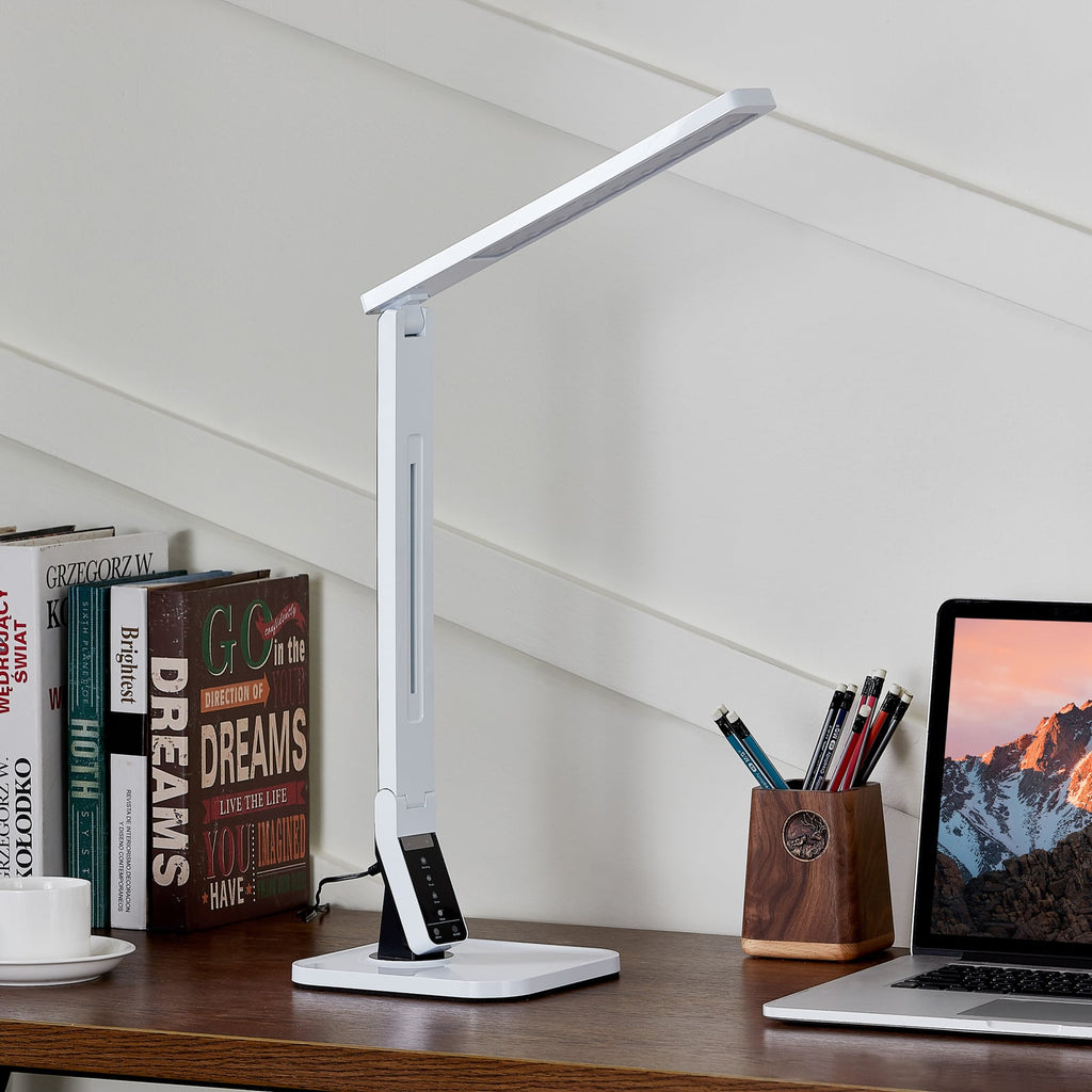 Bakside av LED skrivebordslampe Eleni dimbar hvit CCT 8W