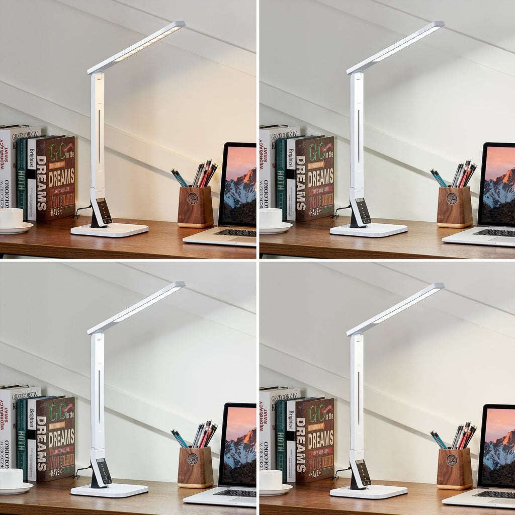 LED skrivebordslampe Eleni dimbar hvit CCT 8W - Lindby