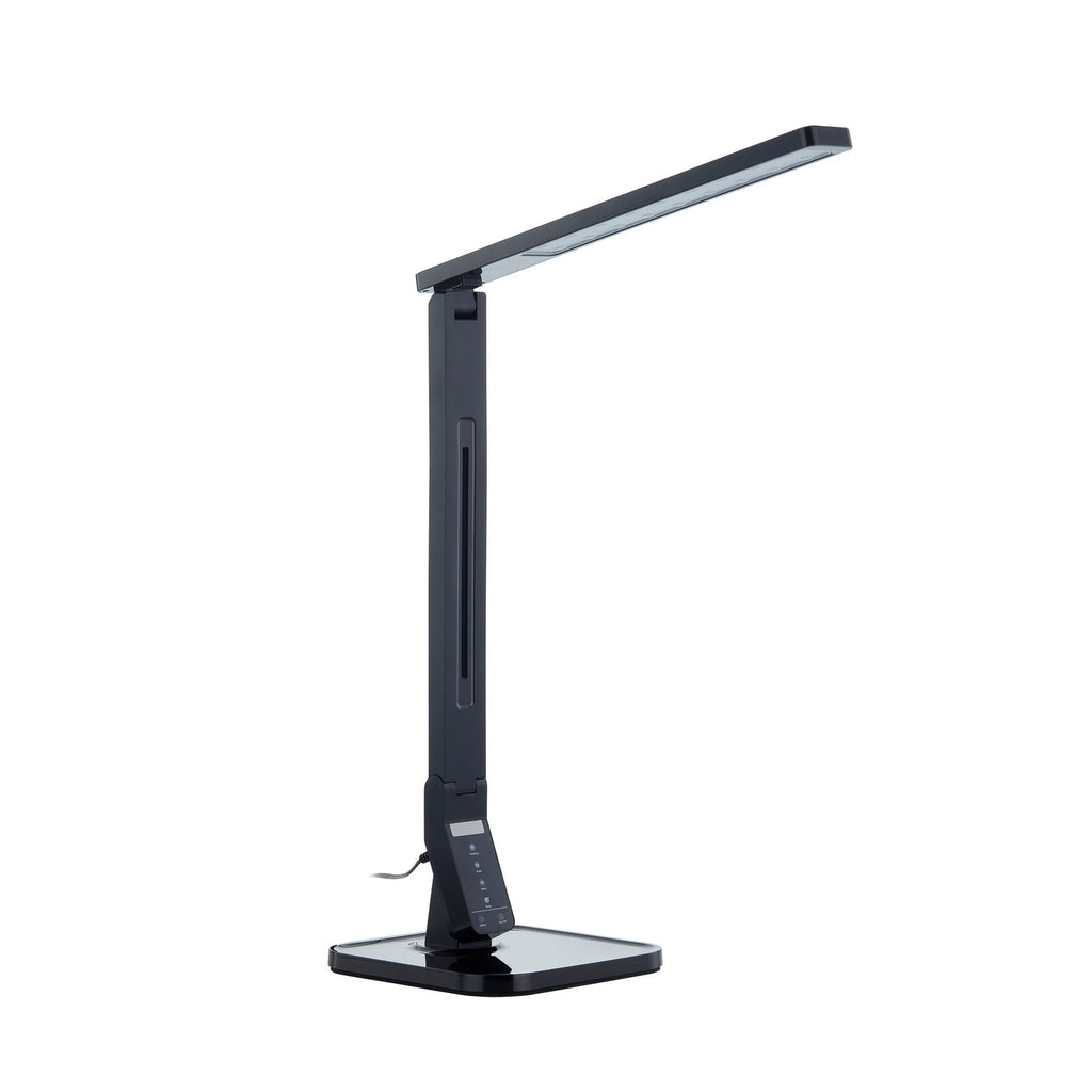 LED skrivebordslampe Eleni svart CCT dimbar 8W detalj av arm