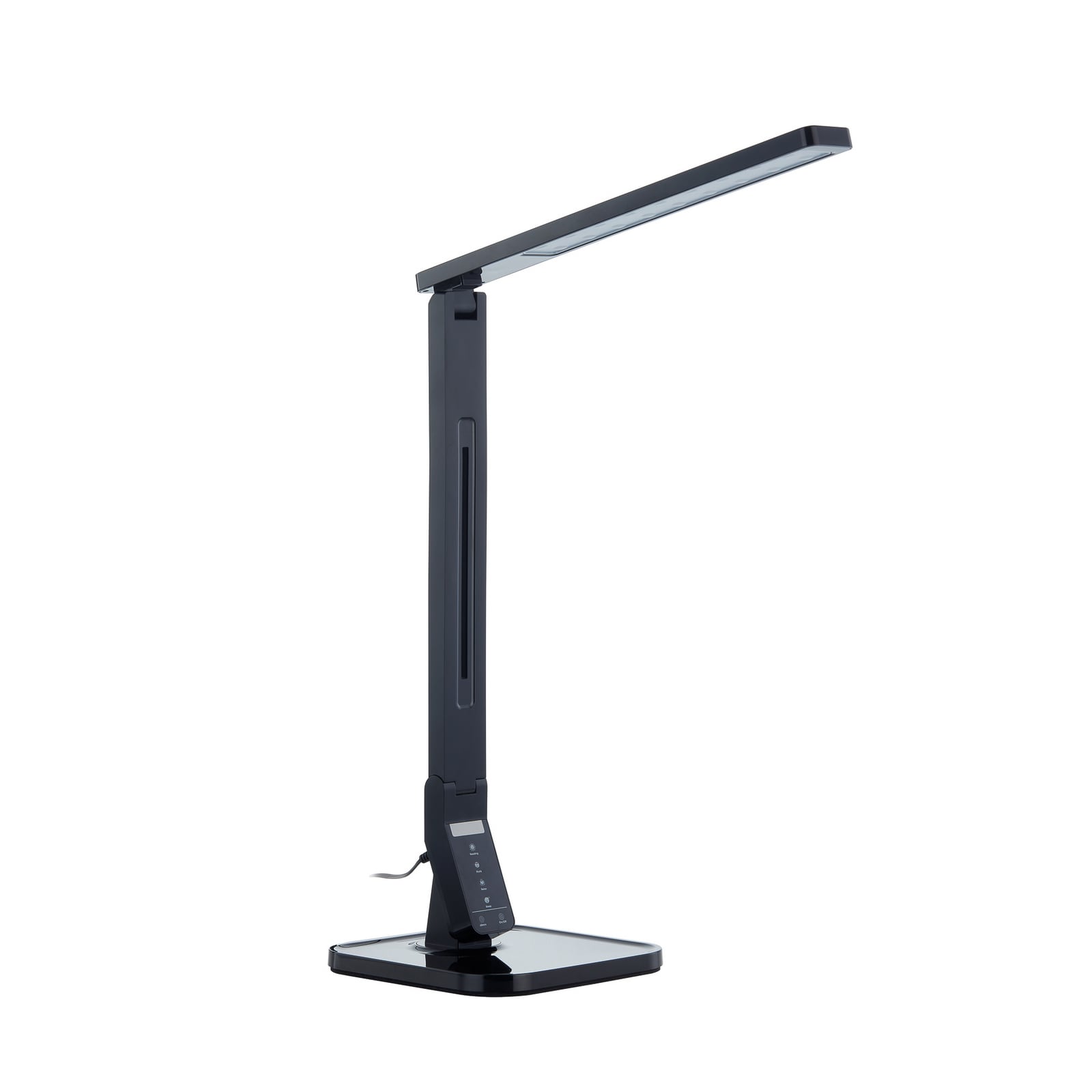 LED skrivebordslampe Eleni svart CCT dimbar 8W detalj av arm