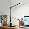 LED skrivebordslampe Eleni svart CCT dimbar 8W forfra