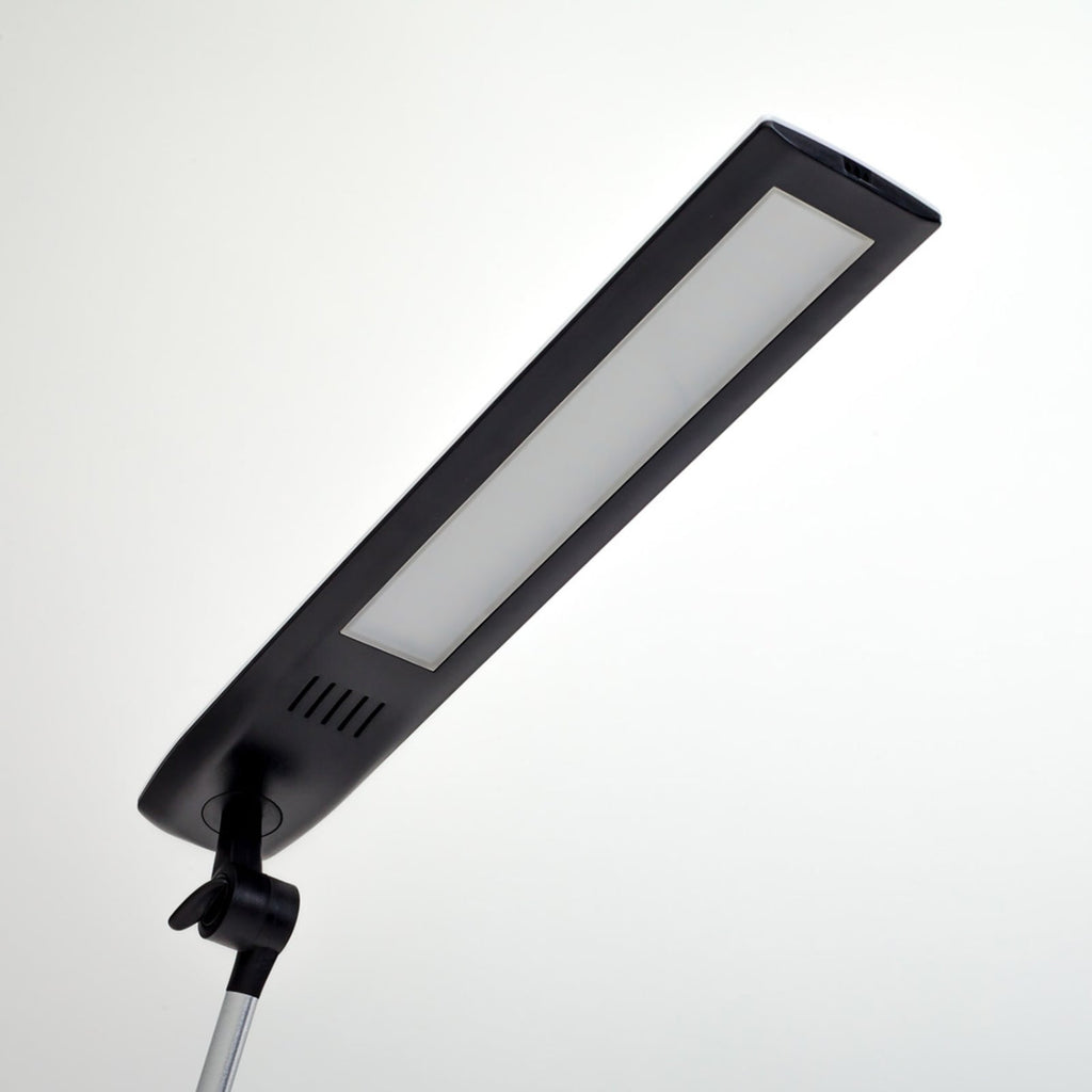 LED skrivebordslampe Felipe svart med klemmefot dimbar justerbare ledd