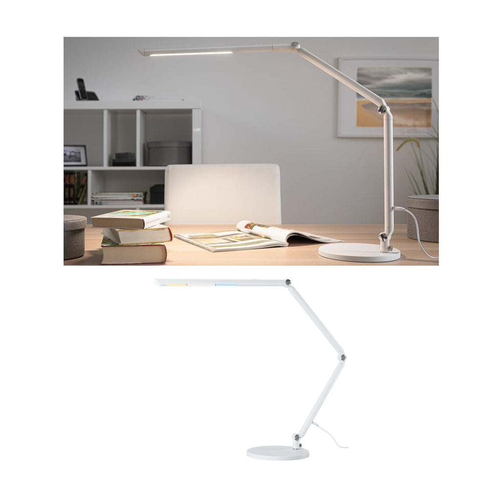 LED skrivebordslampe FlexBar dimbar CCT hvit 10,6W Paulmann forfra
