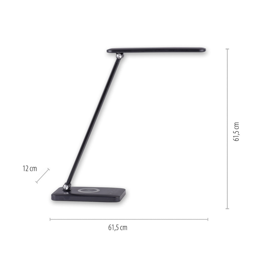LED skrivebordslampe Florentina dimbar CCT svart helhetsbilde