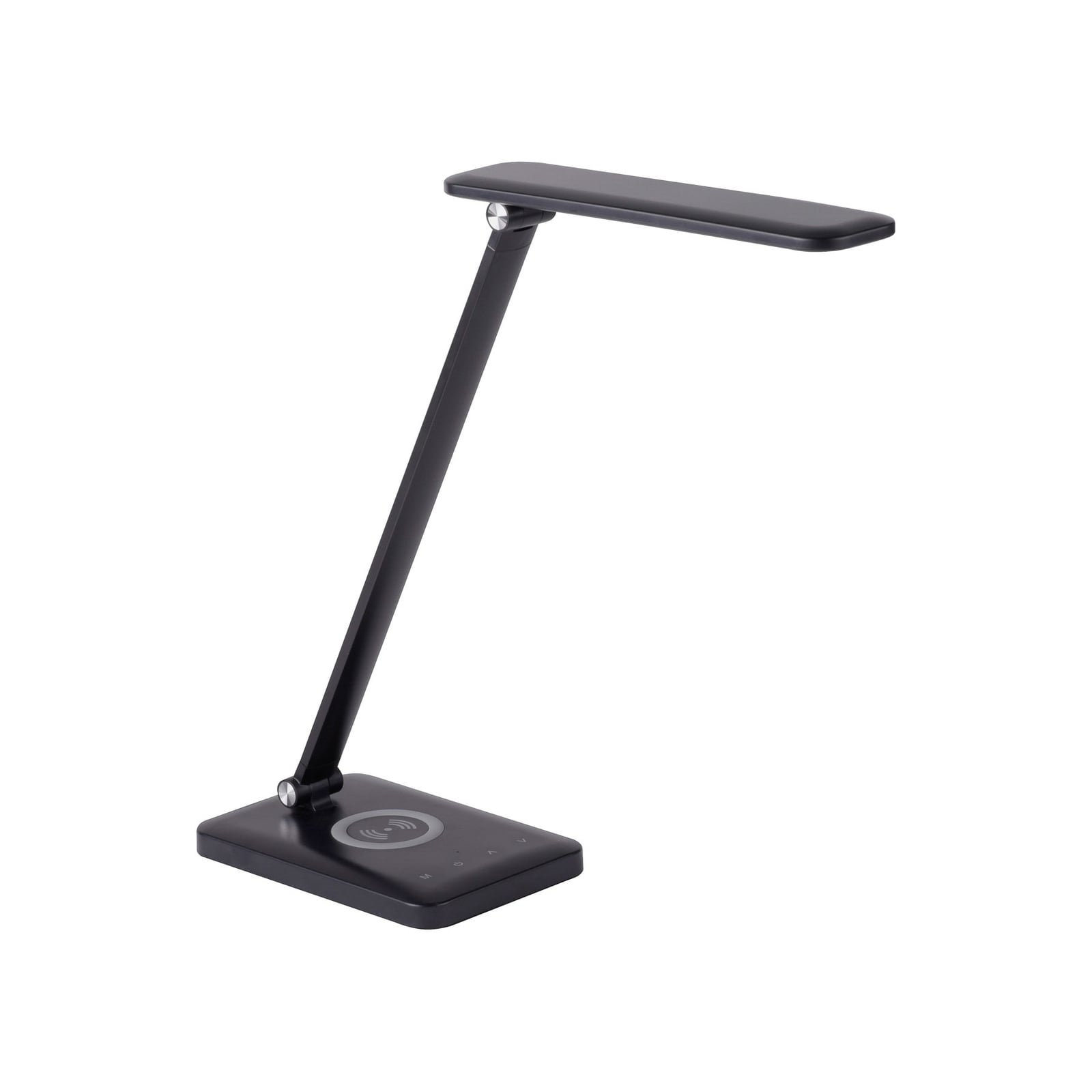 LED skrivebordslampe Florentina dimbar CCT svart montert på skrivebord