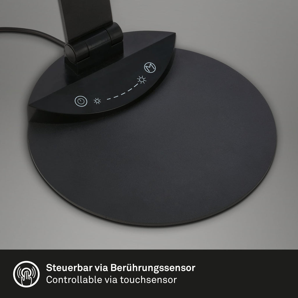 Justerbar arm på LED skrivebordslampe Haiti CCT dimbar svart 83 cm