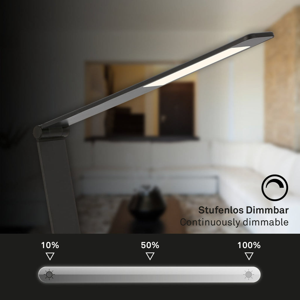LED-modul på LED skrivebordslampe Haiti CCT dimbar svart 83 cm