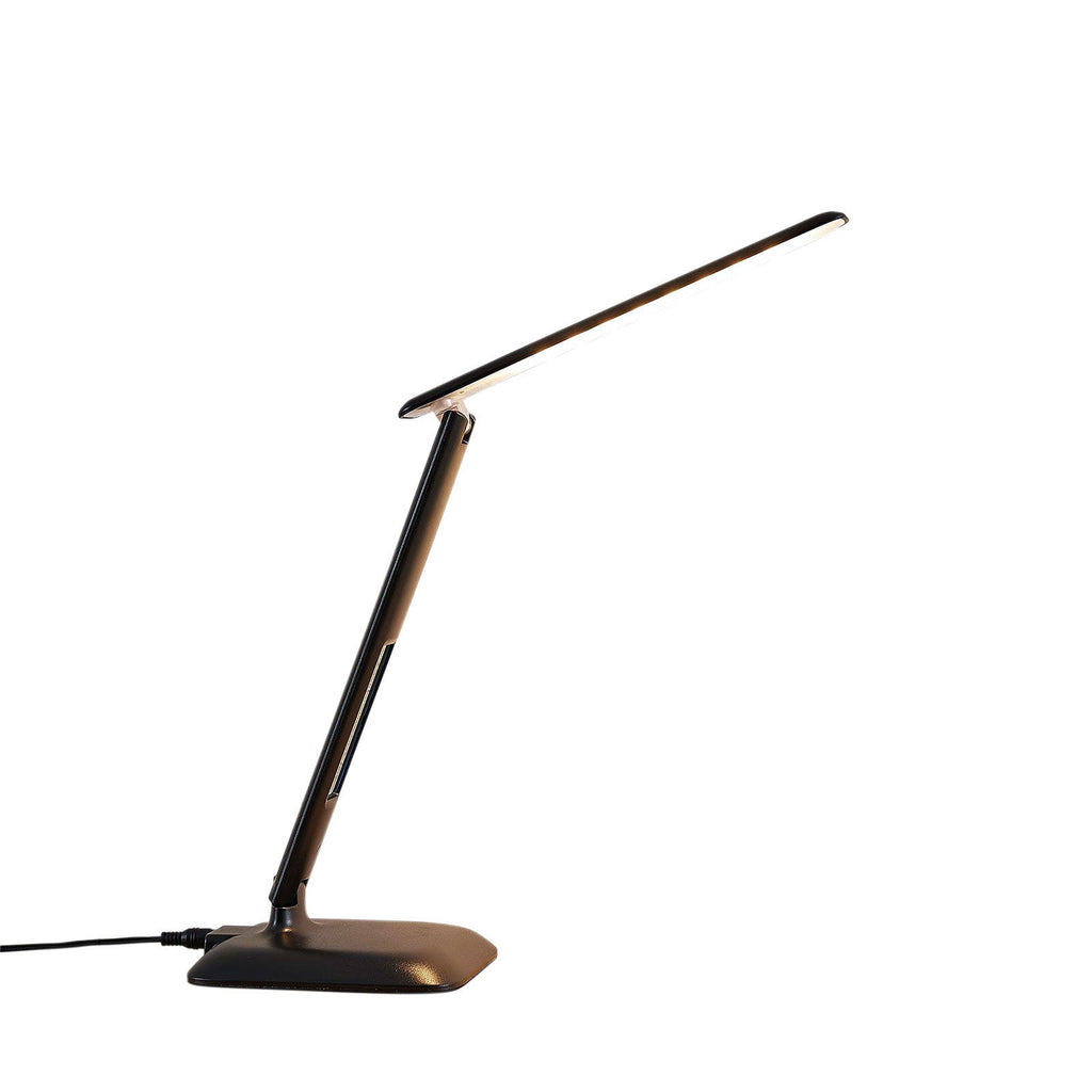 Detalj av LED skrivebordslampe Ludmilla dimbar med display svart touchkontroll