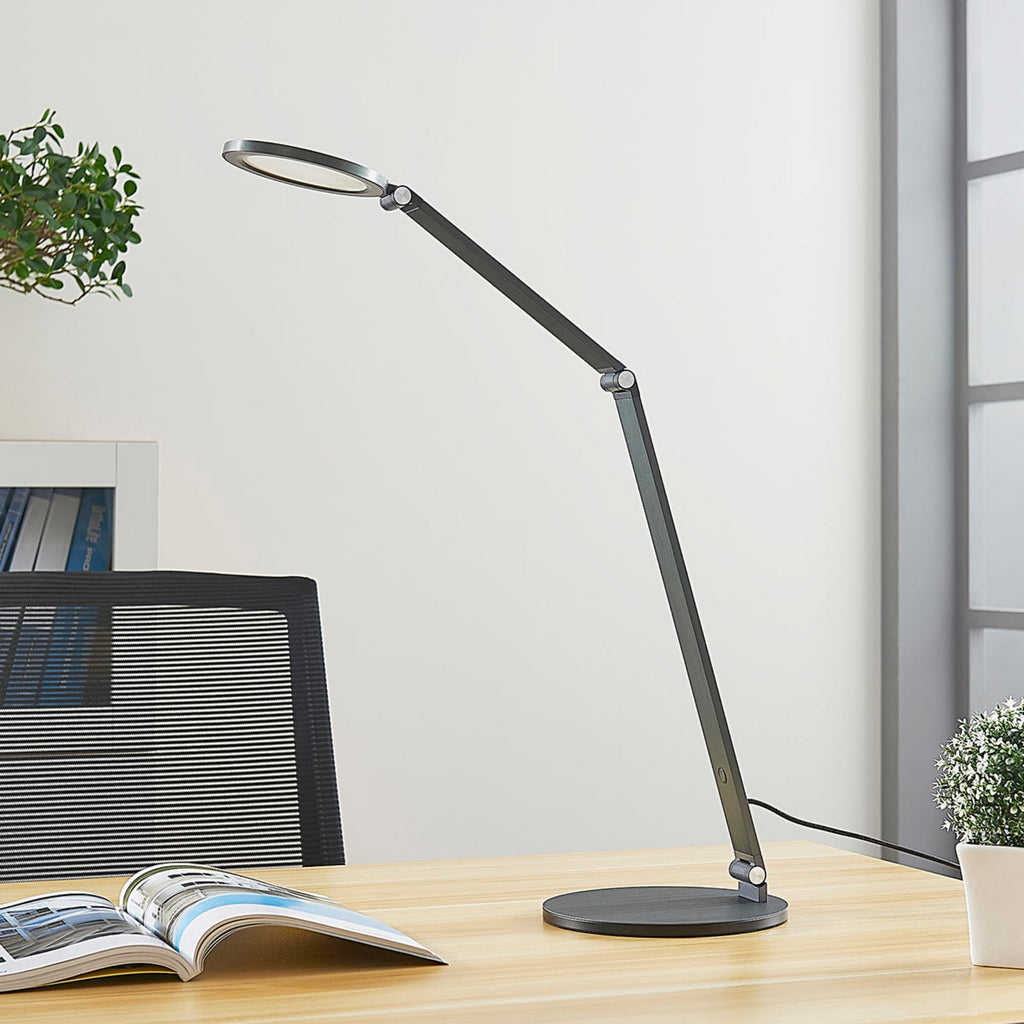LED skrivebordslampe Mion dimbar aluminium 41 cm 8W bakside
