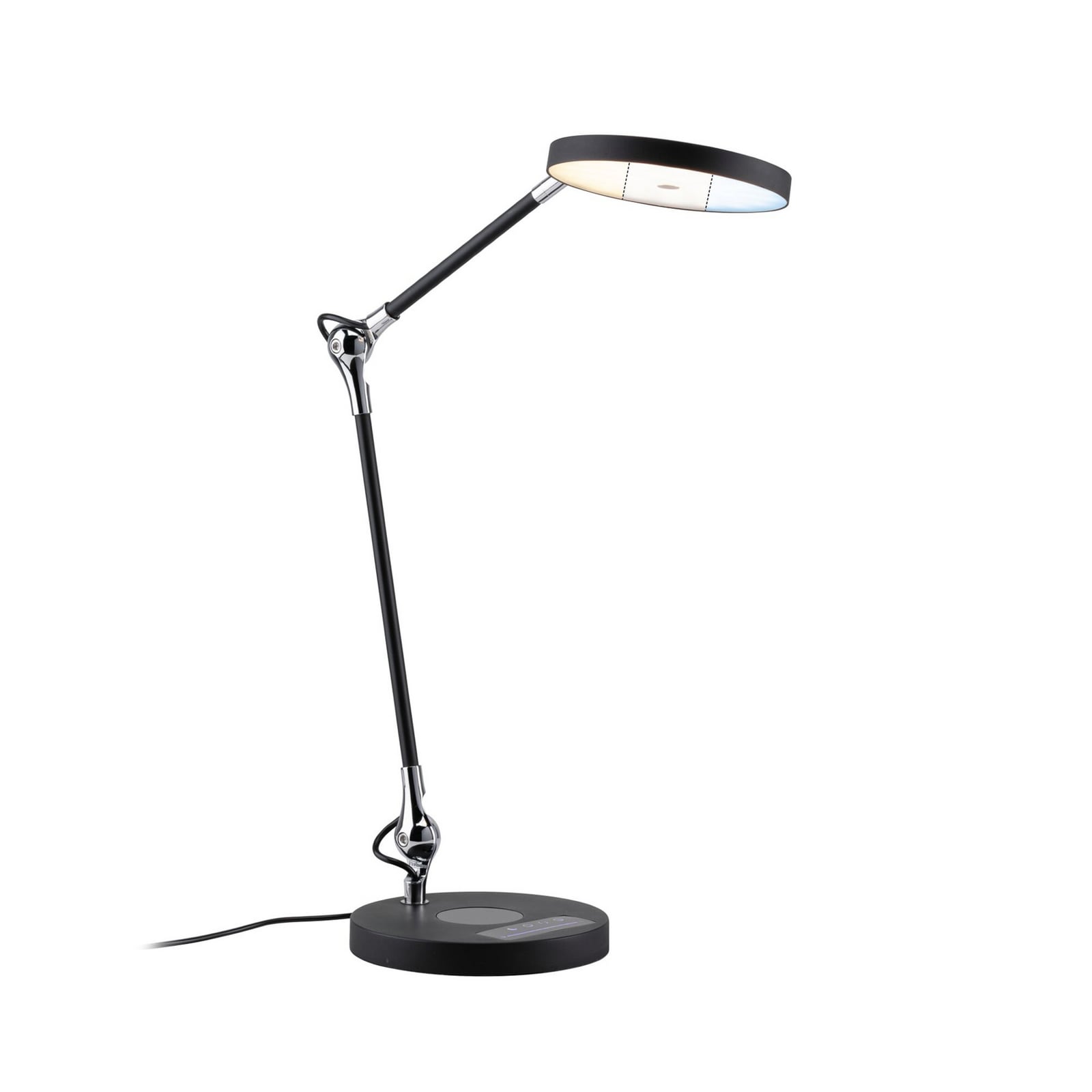 LED skrivebordslampe Numis dimbar CCT svart 11W Paulmann bakside