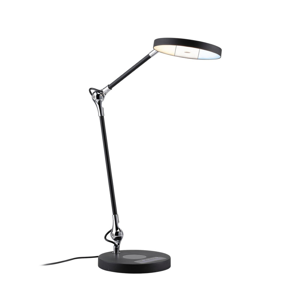LED skrivebordslampe Numis dimbar CCT svart 11W Paulmann bakside