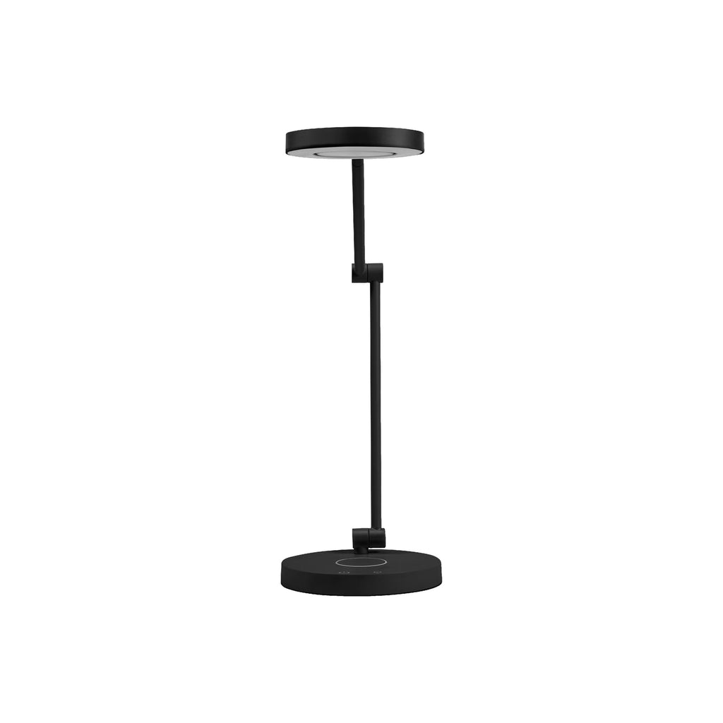 Detalj av LED skrivebordslampe Panan Desk Disc dimbar CCT Ra95 svart