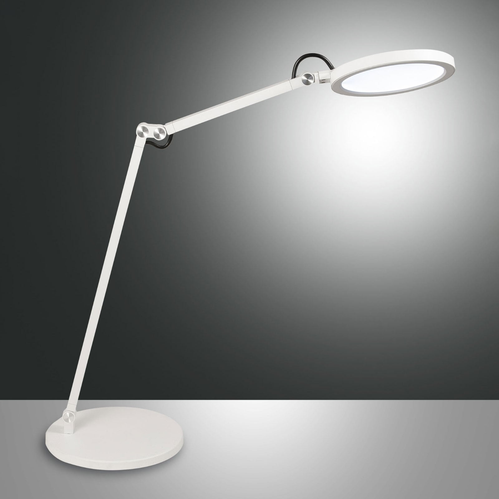 LED skrivebordslampe Regina dimbar CCT 2700-5000K hvit forfra