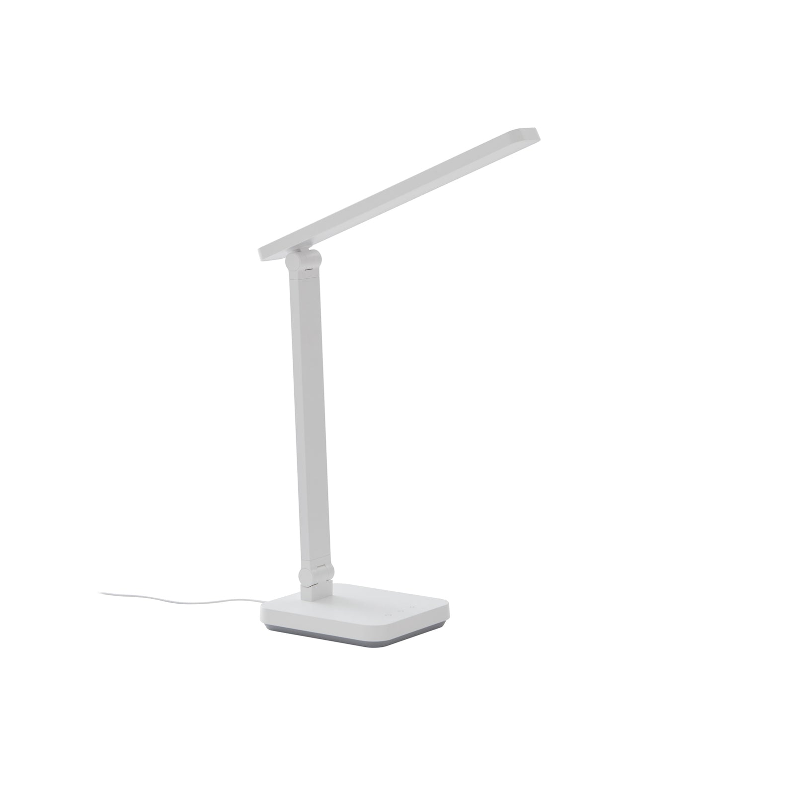 LED skrivebordslampe Rylas hvit CCT dimbar USB montert på skrivebord