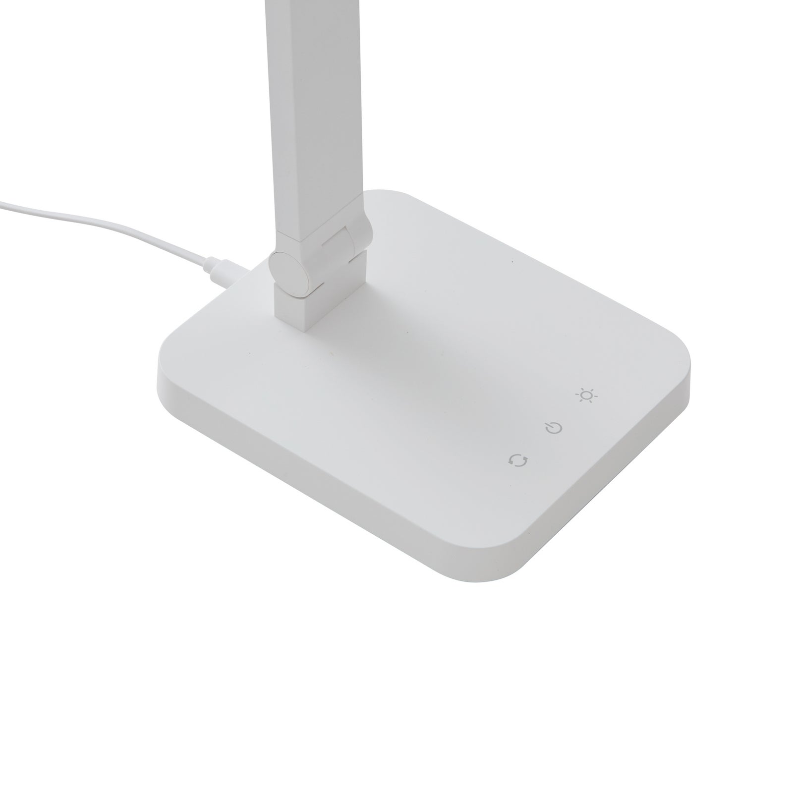 LED skrivebordslampe Rylas hvit CCT dimbar USB sideprofil