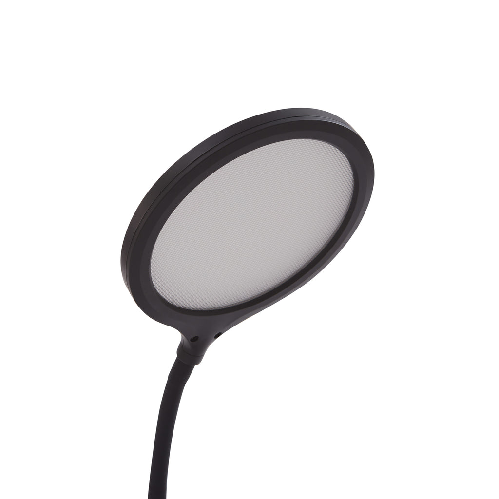 LED skrivebordslampe Valtaria svart CCT dimbar 38 cm lysinnstilling
