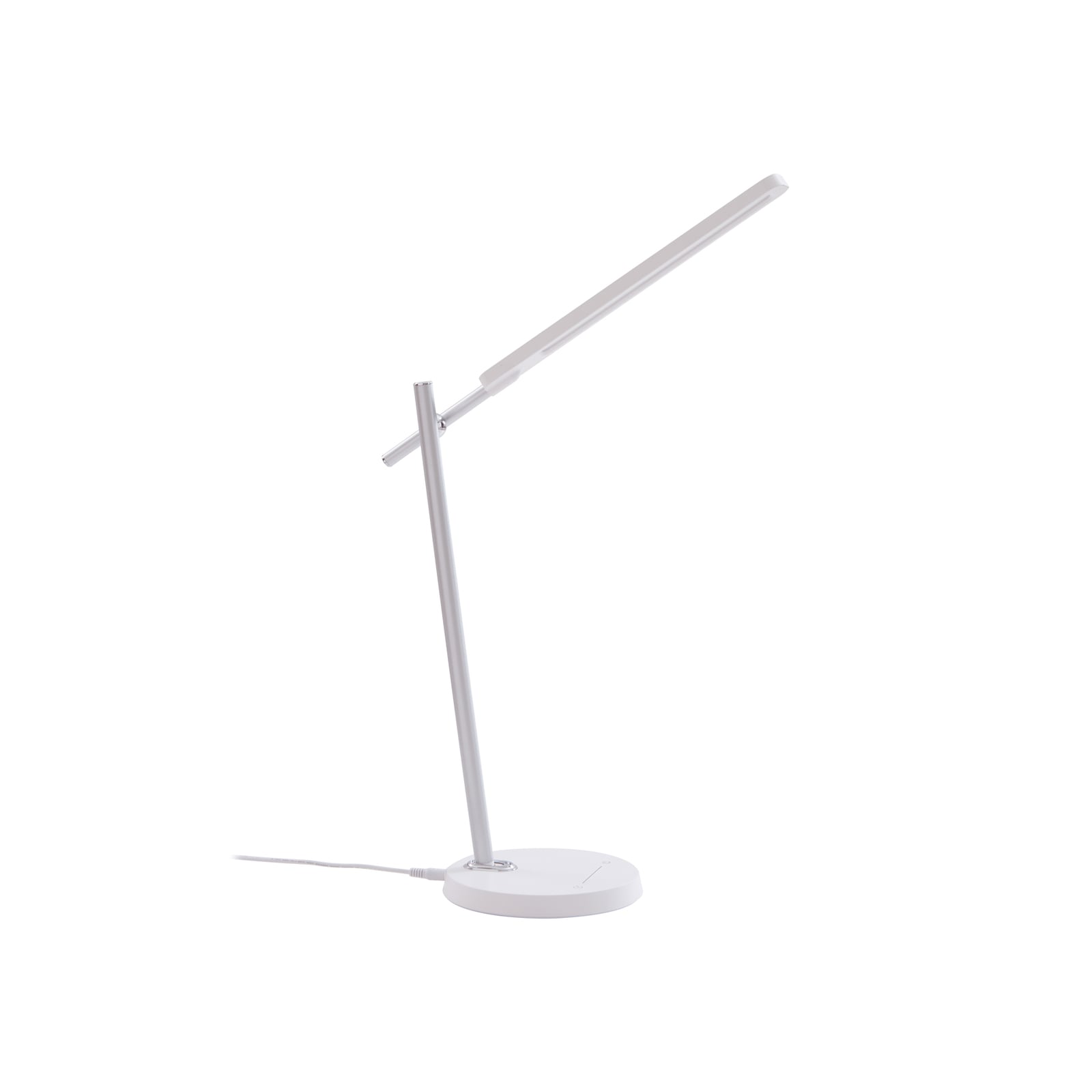 LED skrivebordslampe Valtorin dimbar hvit 7,2W 4000K detalj av touch-dimmer