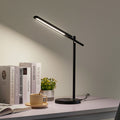 LED skrivebordslampe Valtorin dimbar svart forfra