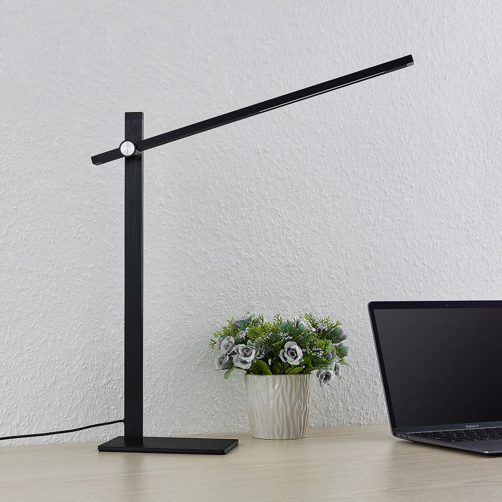 LED skrivebordslampe Wasko dimbar svart metall 8W bakside