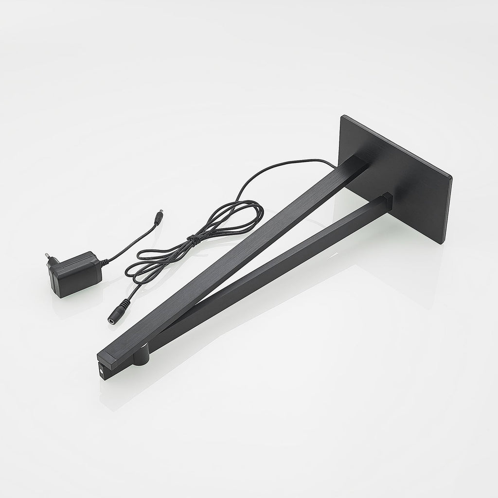 LED skrivebordslampe Wasko dimbar svart metall 8W regulering av lysstyrke