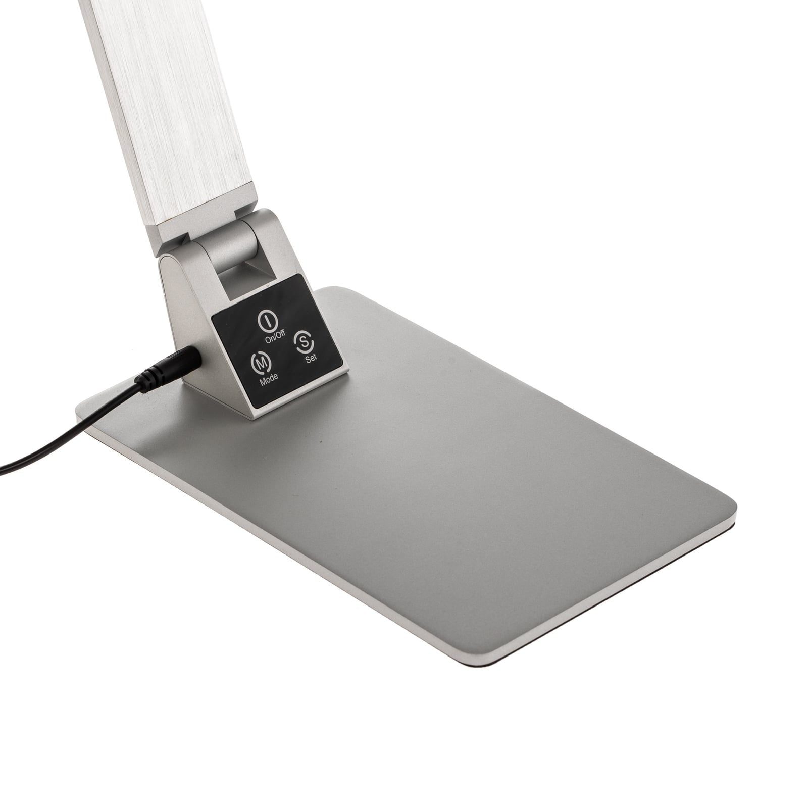 Bryter og dimmer på LED skrivebordslampe Wasp aluminium dimbar CCT 12W