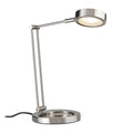 LED skrivebordslampe Zed børstet stål 5W 45 cm forfra