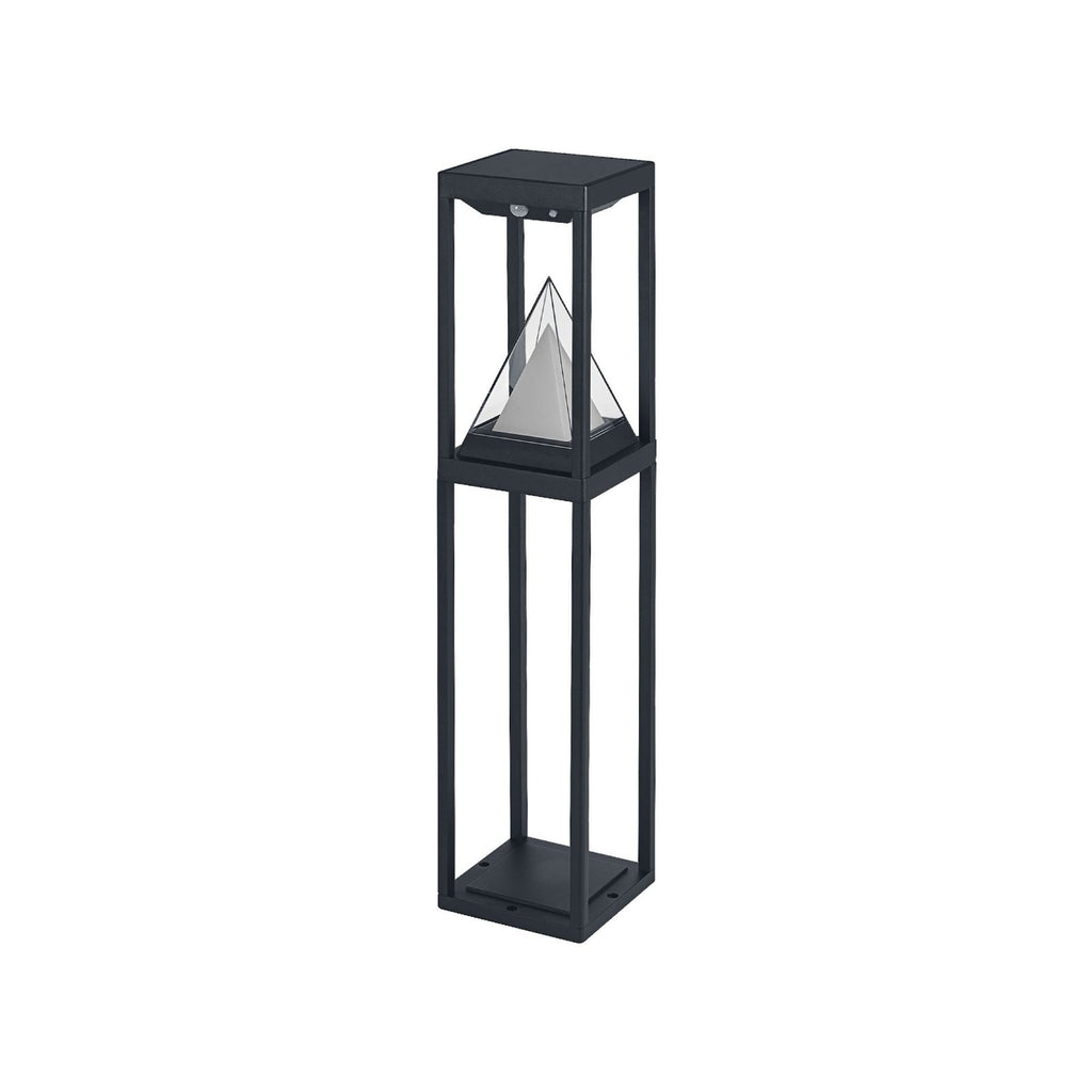 Detalj av LED solar sti-lampe ALPS med bevegelsessensor svart IP44