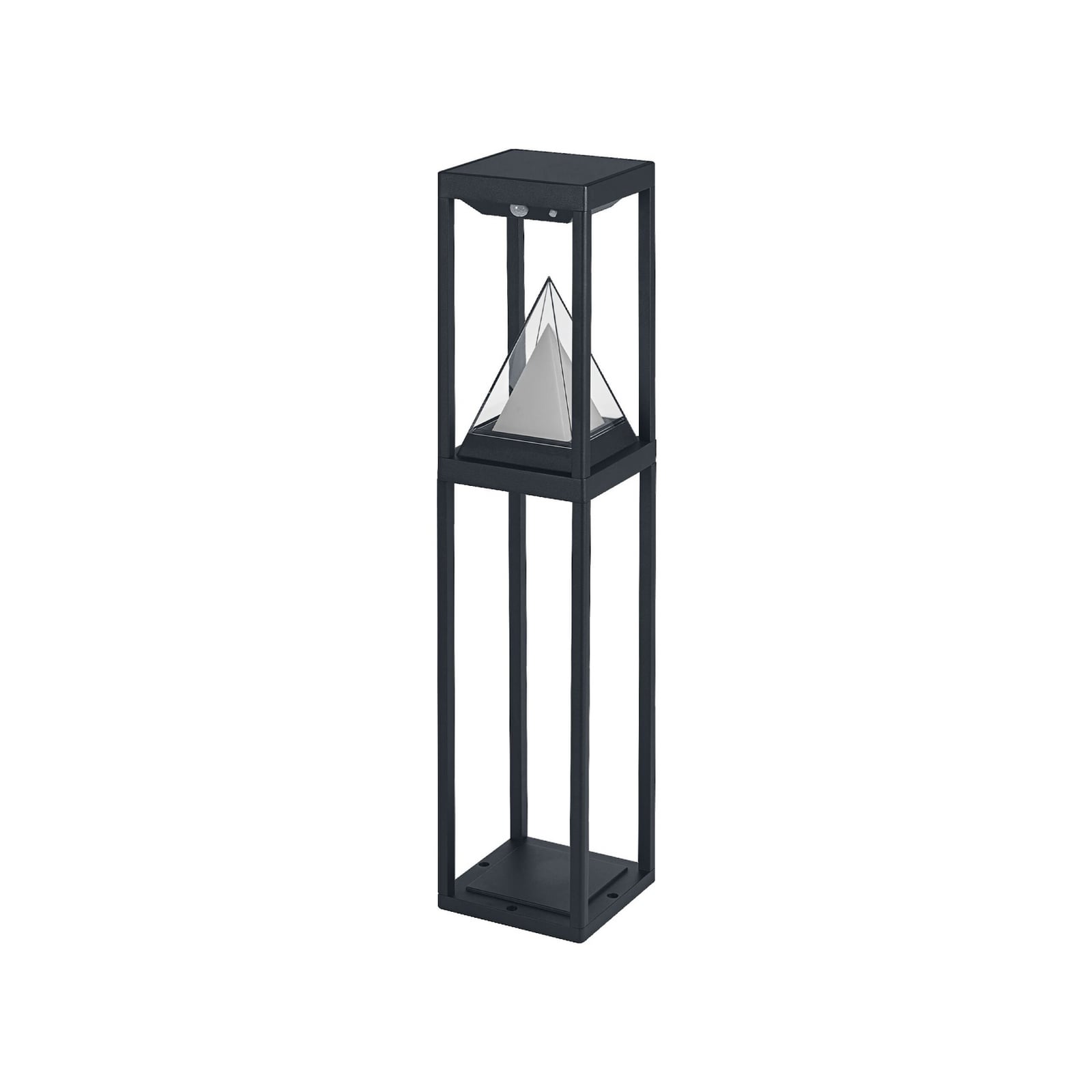 Detalj av LED solar sti-lampe ALPS med bevegelsessensor svart IP44
