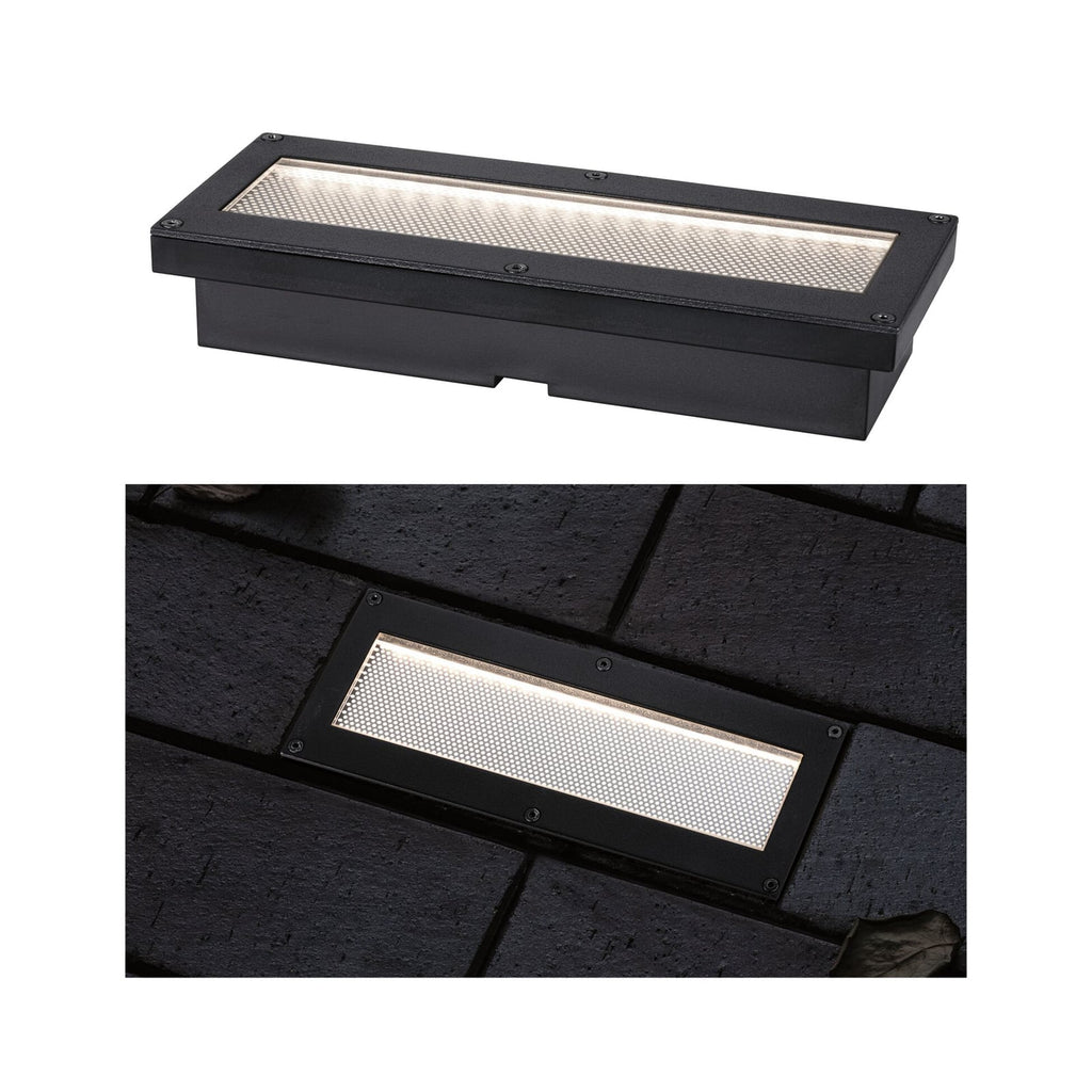 Detalj av LED solcelle bakkespot 20x8 cm svart IP67 Paulmann