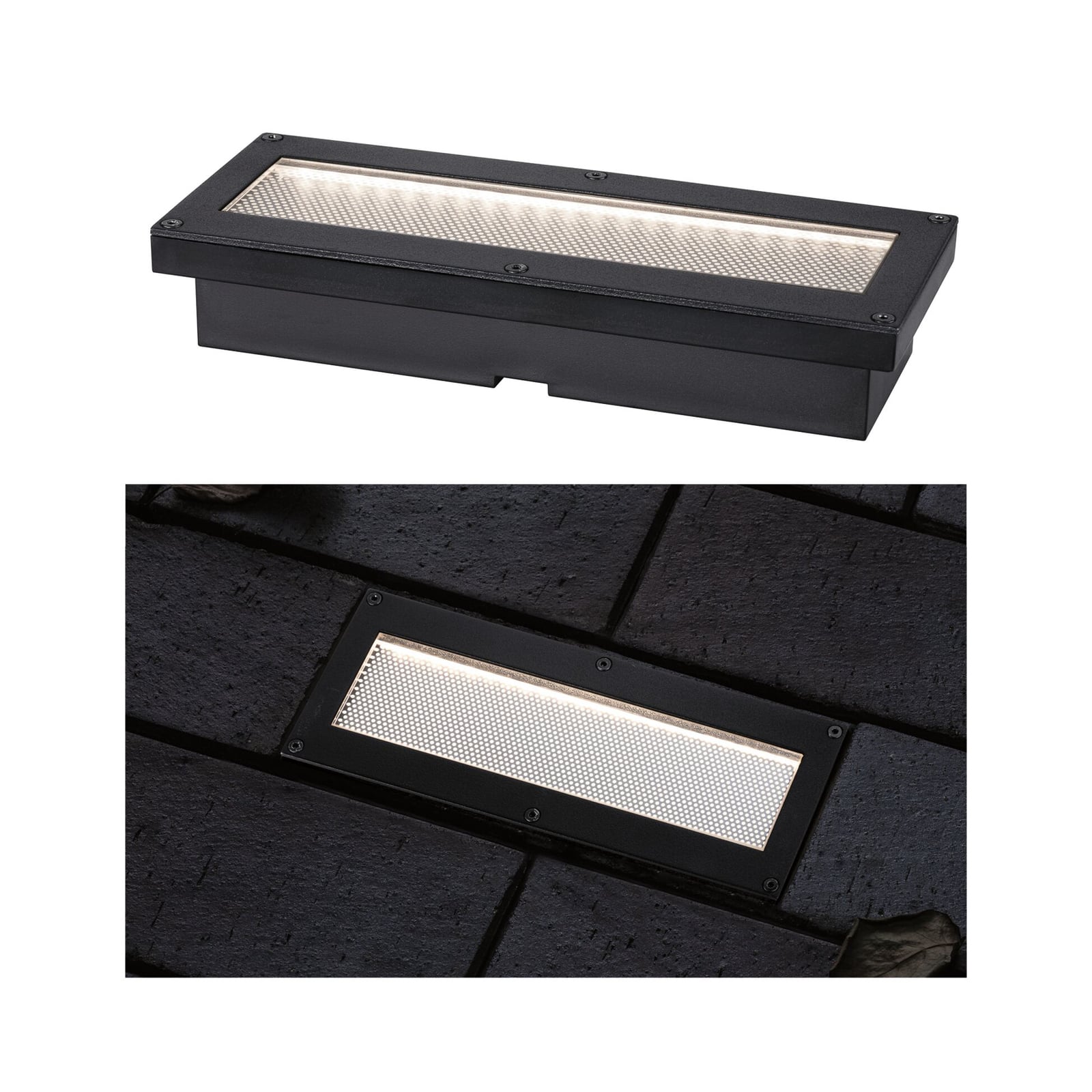 Detalj av LED solcelle bakkespot 20x8 cm svart IP67 Paulmann
