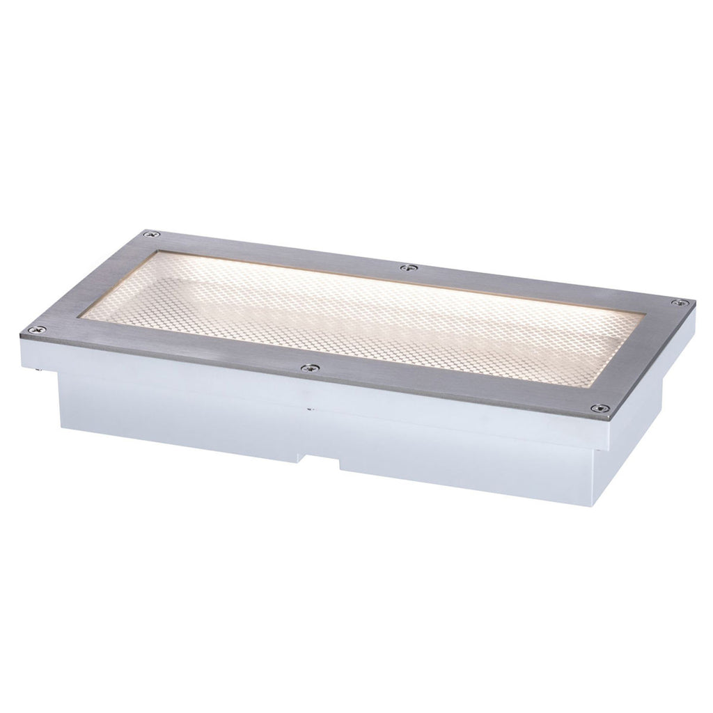 Montert LED solcelle bakkespot Aron 20x10 cm med sensor i utendørs miljø