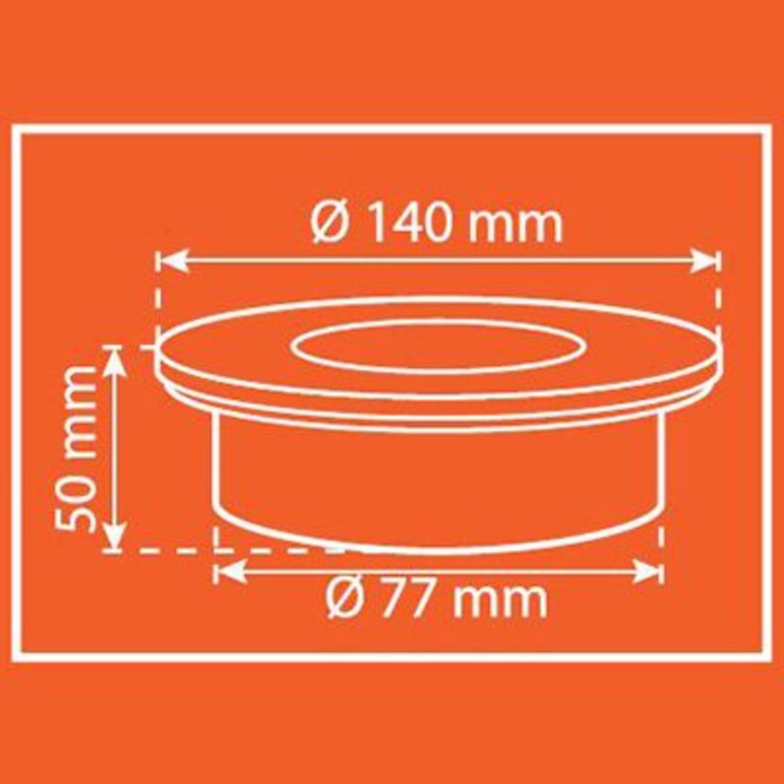LED solcelle bakkespot Lugo rustfritt stål Ø14 cm IP44 - Smartwares