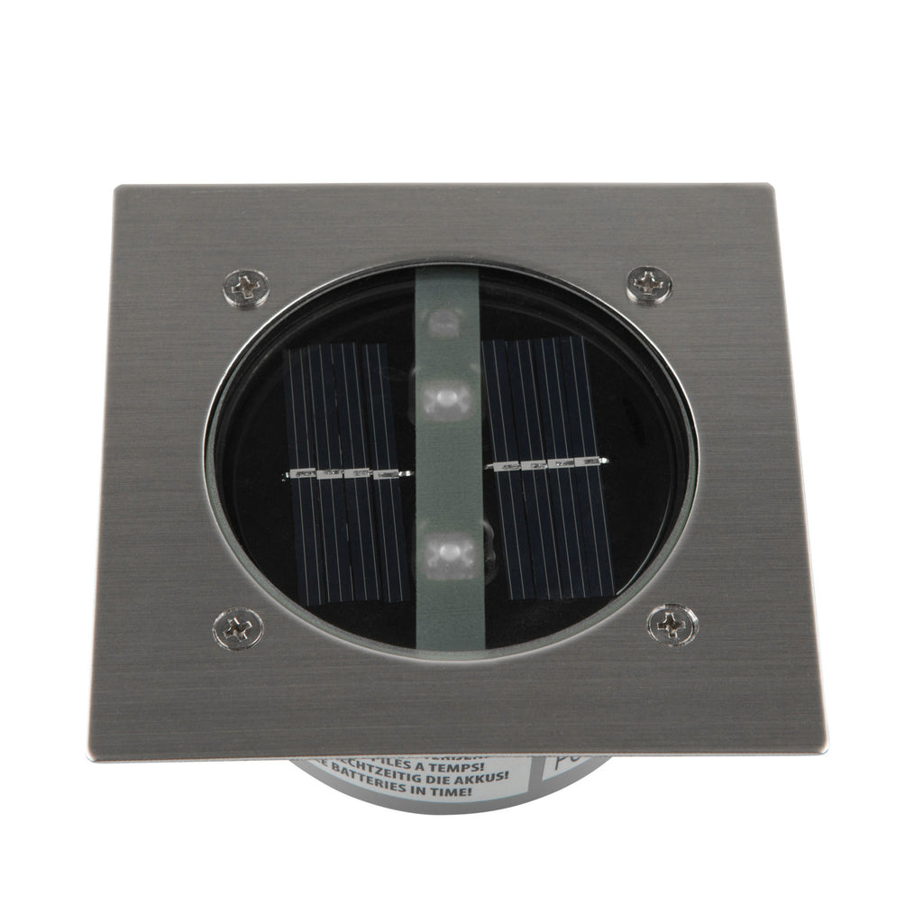 LED solcelle bakkespot Lugo installasjonsdetalj