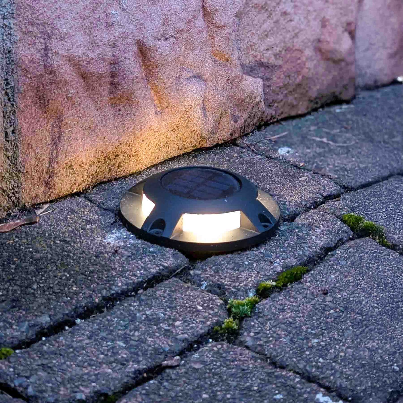 LED solcelle bakkespot Selius antrasitt bakside