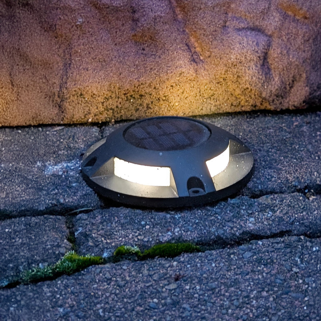 LED solcelle bakkespot Selius antrasitt forfra