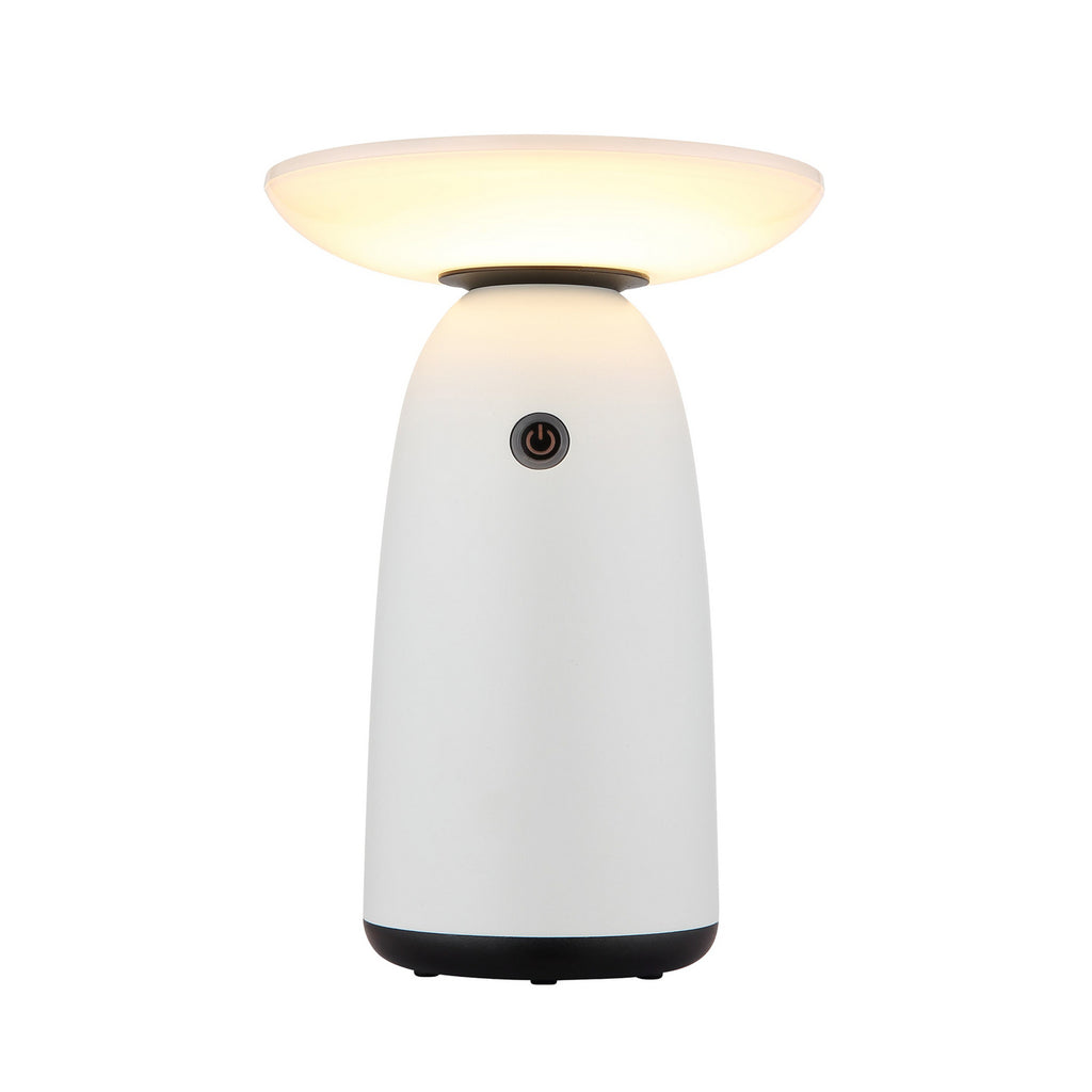 LED solcelle-bordlampe hvit aluminium dimbar IP54 - Globo bakside