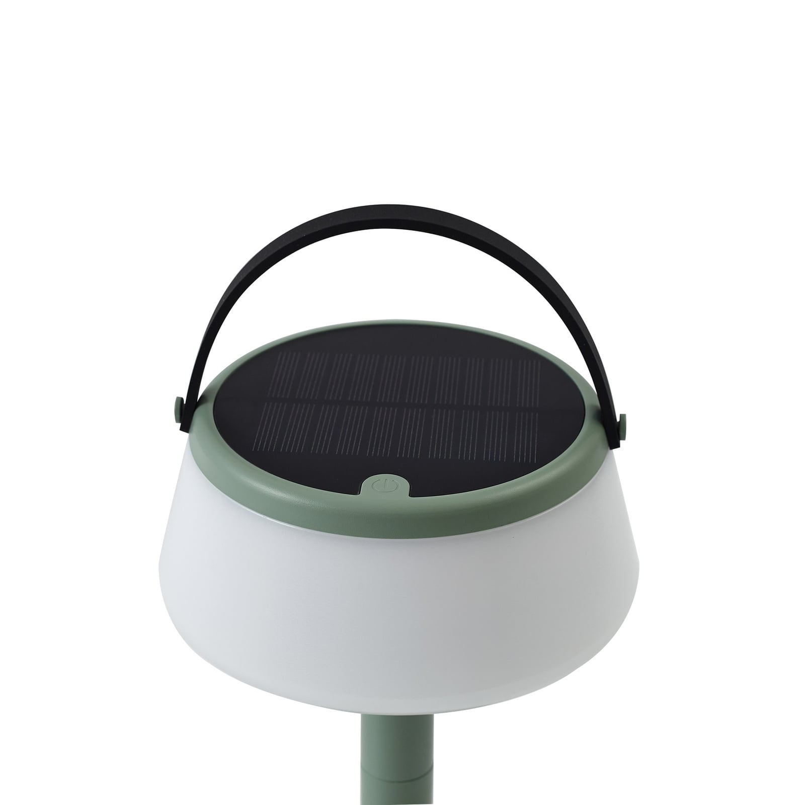 LED solcelle-bordlampe Mikkel grønn dimbar IP44 nærbilde