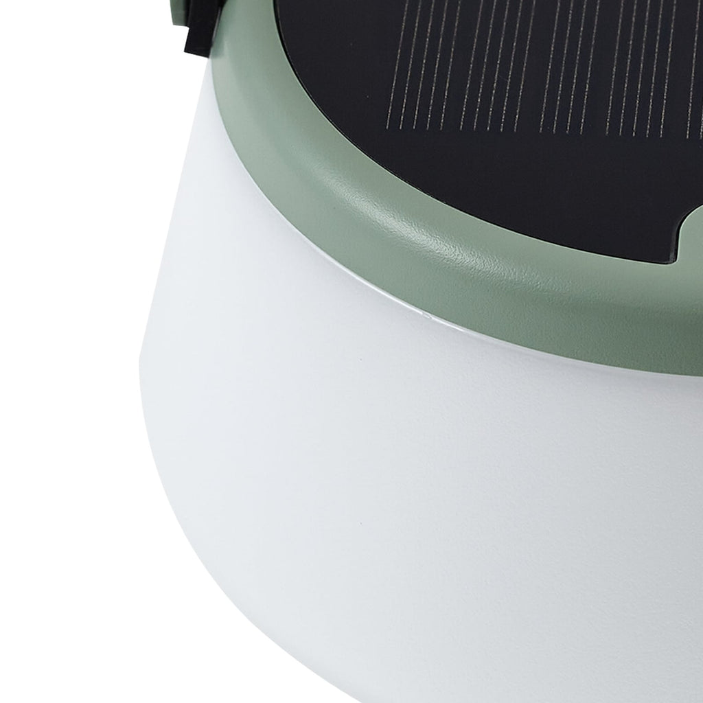 LED solcelle-bordlampe Mikkel grønn dimbar IP44 USB-C kabel