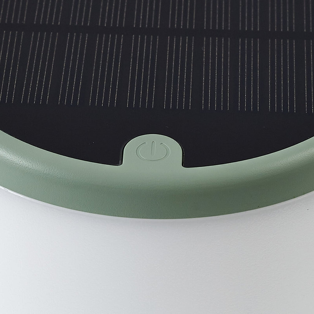 LED solcelle-bordlampe Mikkel grønn dimbar IP44 solcellepanel
