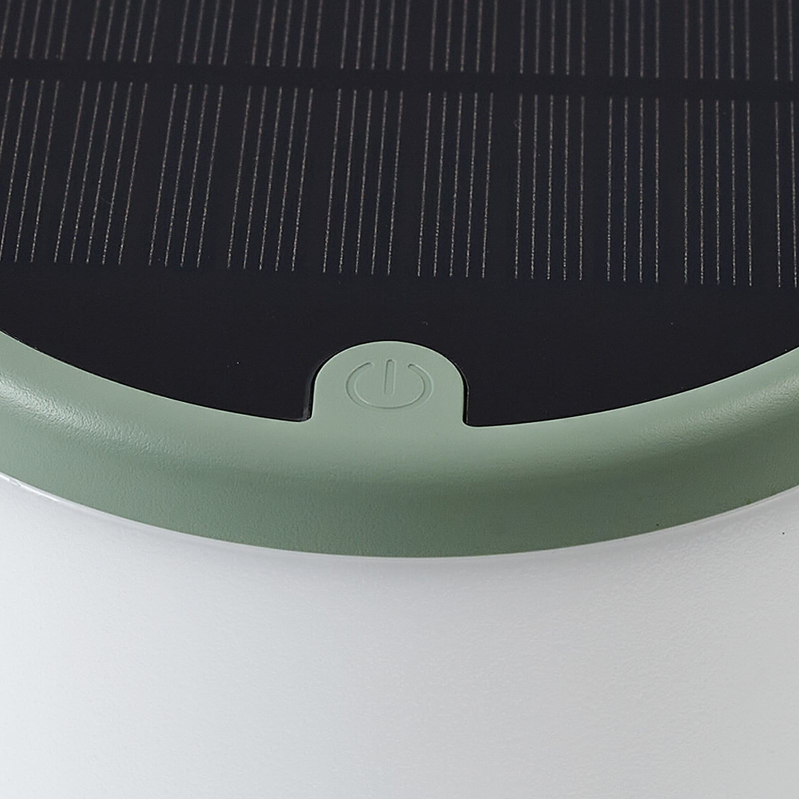 LED solcelle-bordlampe Mikkel grønn dimbar IP44 solcellepanel