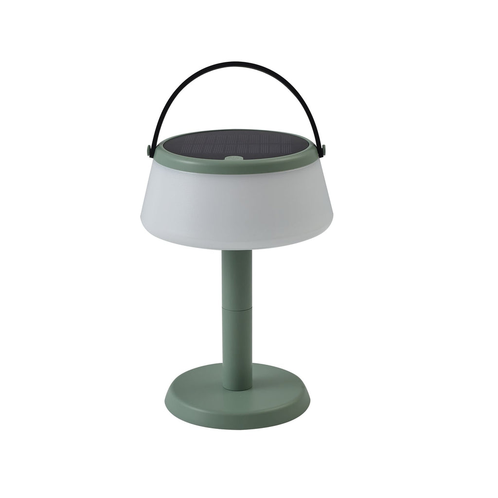 LED solcelle-bordlampe Mikkel grønn dimbar IP44 lys i mørket