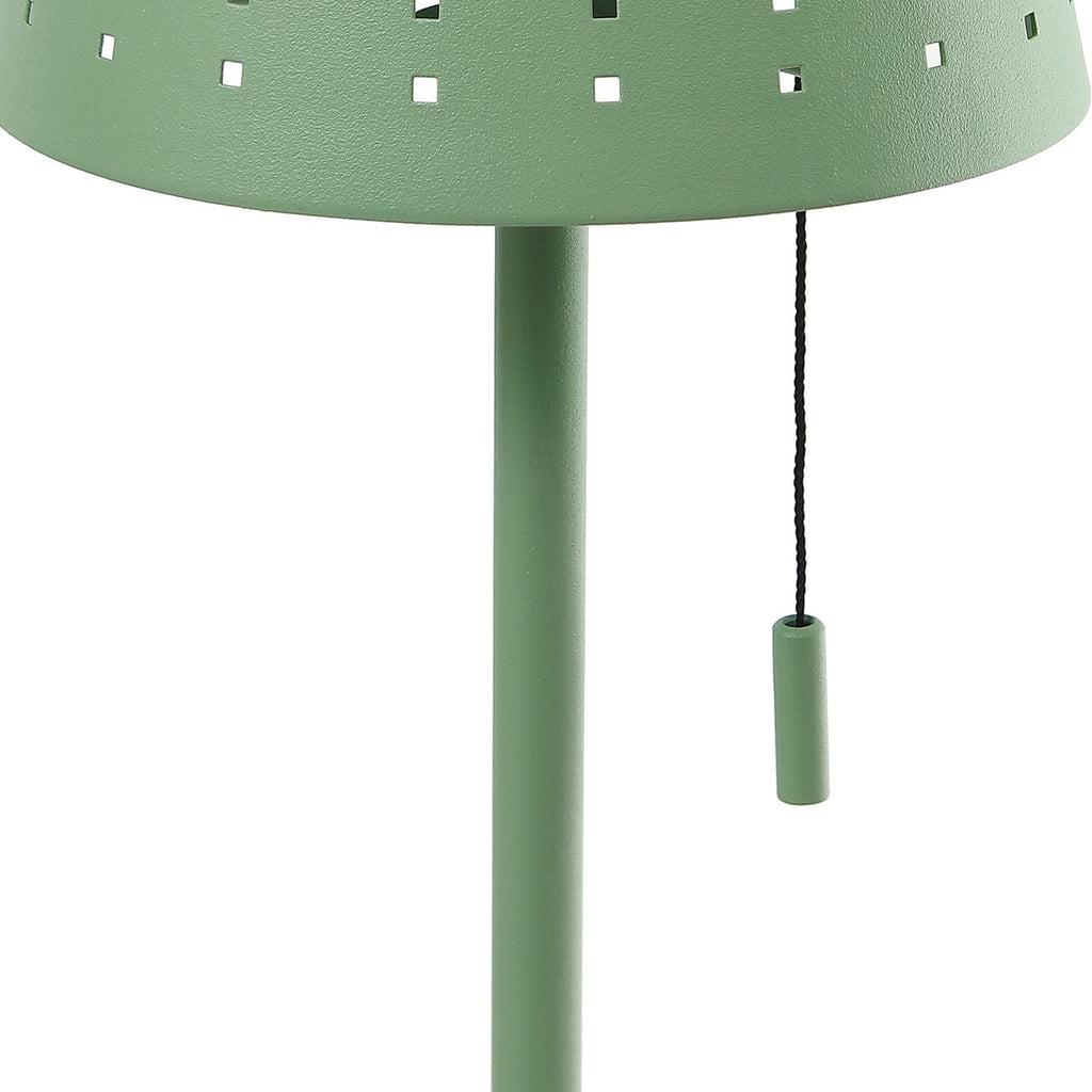Sidebilde LED solcelle gulvlampe Hilario grønn dimbar IP44