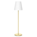 LED solcelle-gulvlampe Lola Slim 180 messing RGB IP65 fra Newgarden for utendørs bruk
