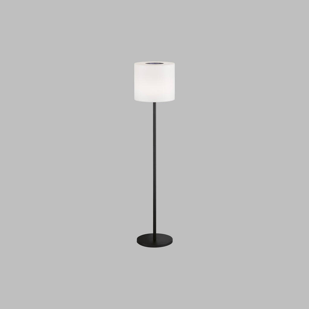 LED solcelle gulvlampe Mina dimbar svart/hvit IP44 RGB detalj