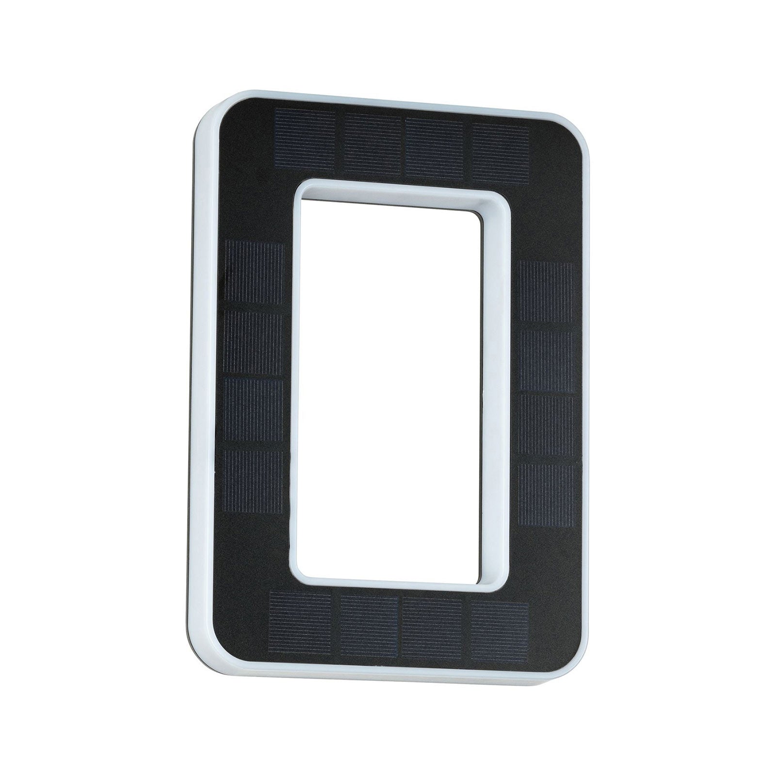 Detalj av LED solcelle-husnummer 0 svart plast IP44 Paulmann