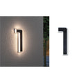 LED solcelle-husnummer 1 svart plast IP44 - Paulmann forfra