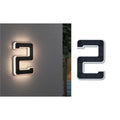 LED solcelle-husnummer 2 svart plast Paulmann forfra
